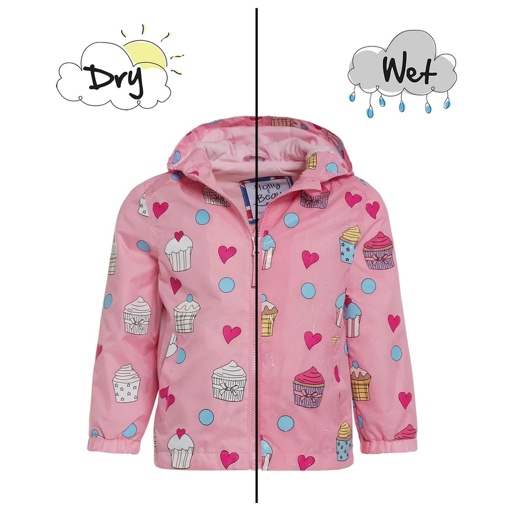 Holly & Beau color changing raincoat NWOT